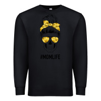 Black Yellow Flower Mom Skull Premium Sweatshirt - Bettercallsaul