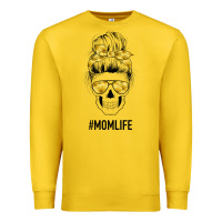 Lemon Yellow Flower Mom Skull Premium Sweatshirt - Bettercallsaul