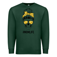 Sports Green Yellow Flower Mom Skull Premium Sweatshirt - Bettercallsaul