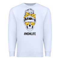 White Yellow Flower Mom Skull Premium Sweatshirt - Bettercallsaul