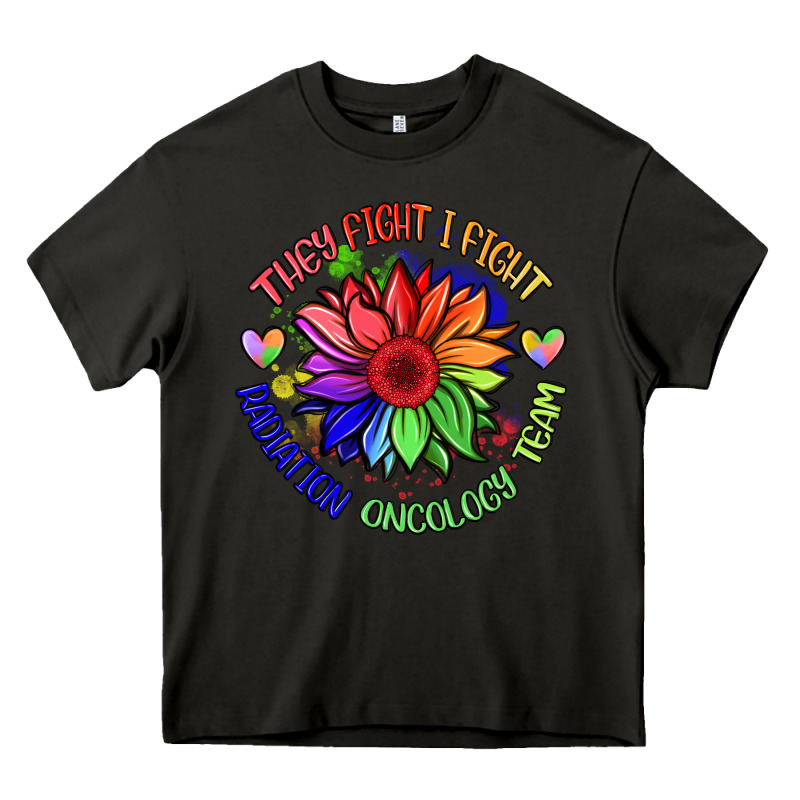 Oncology Team Sunflower Heavy Core Tee by BarkalooDesign | Teevron