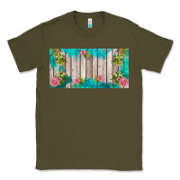 Army Green western floral  license plate template Classic Tee - BarkalooDesign