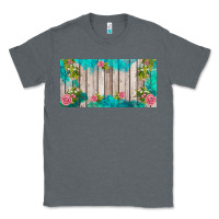 Charcoal Heather western floral  license plate template Classic Tee - BarkalooDesign