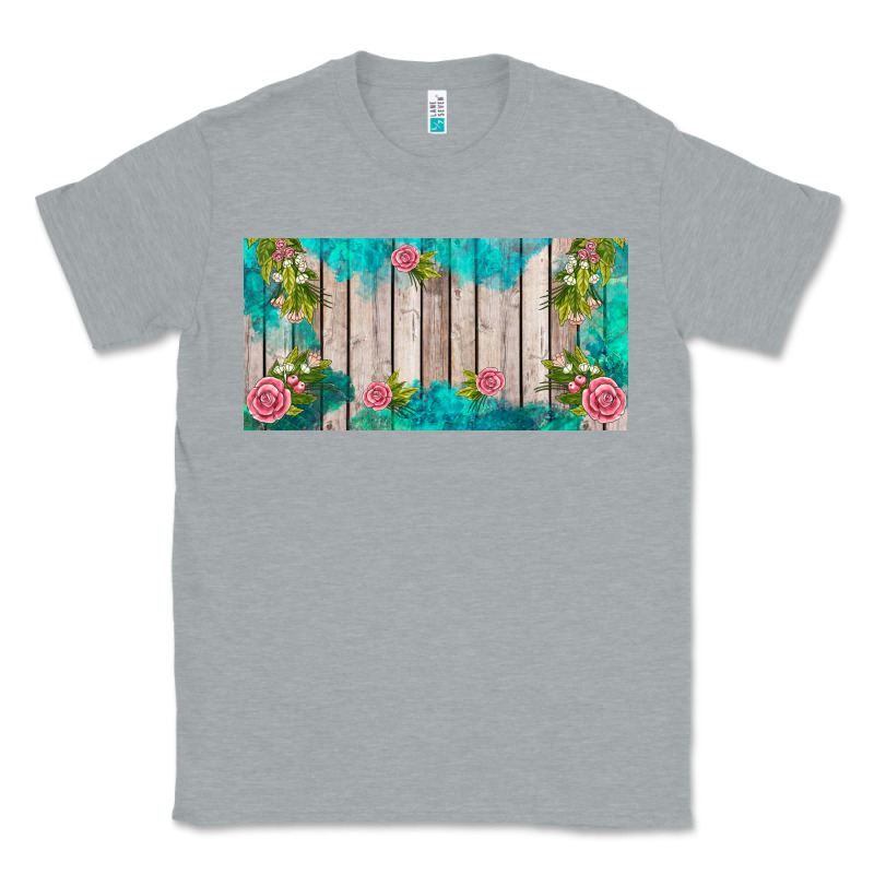 Western Floral  License Plate Template Classic Tee by BarkalooDesign | Teevron