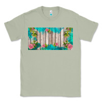 Matcha western floral  license plate template Classic Tee - BarkalooDesign