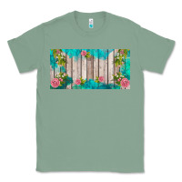 Sage western floral  license plate template Classic Tee - BarkalooDesign