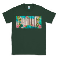 Sports Green western floral  license plate template Classic Tee - BarkalooDesign