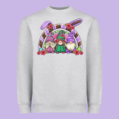 Easter Gnomes Rainbow Heavyweight Sweatshirt Designed By Artiststas