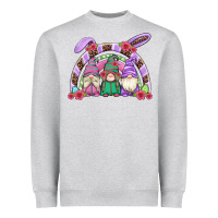 Heather Grey easter gnomes rainbow Heavyweight Sweatshirt - Artiststas