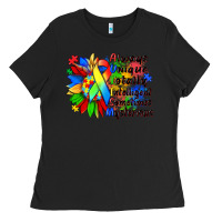 Black always unique totally intelligent sometimes myster Ladies Tee - Zillion Design Studio