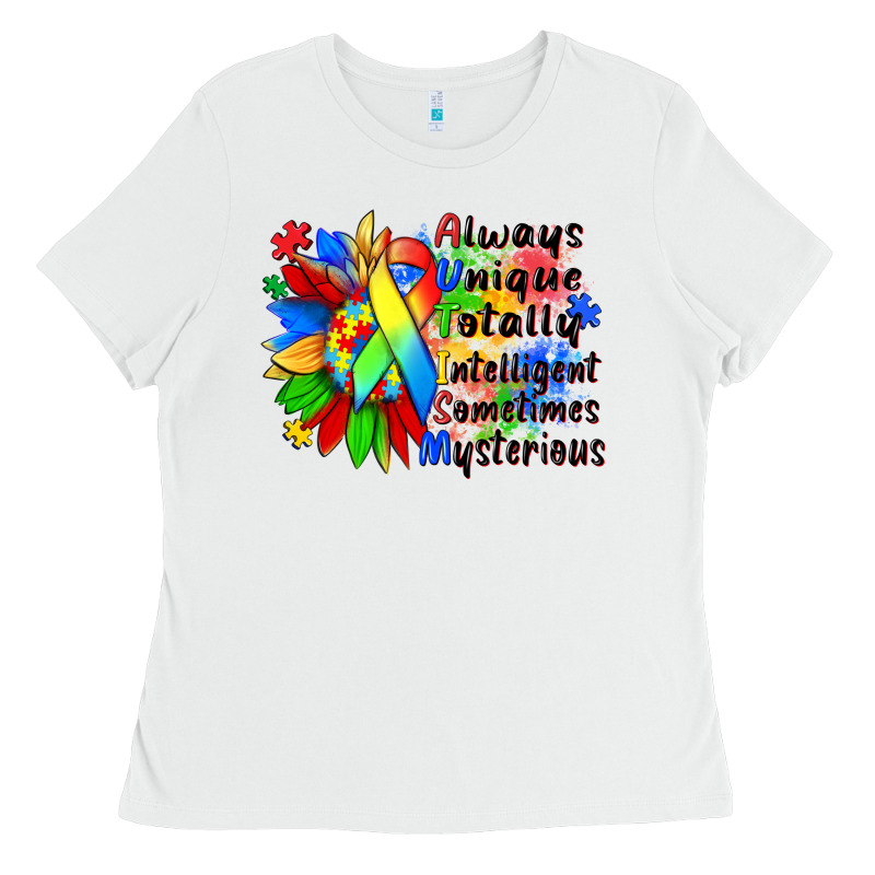 Always Unique Totally Intelligent Sometimes Myster Ladies Tee by Zillion Design Studio | Teevron