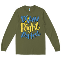 Army Green down right perfect Long Sleeve Tee - MaliasSmallBusiness