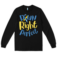 Black down right perfect Long Sleeve Tee - MaliasSmallBusiness
