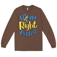 Chestnut down right perfect Long Sleeve Tee - MaliasSmallBusiness