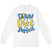 White down right perfect Long Sleeve Tee - MaliasSmallBusiness