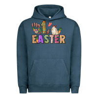 Pigment Midnight Navy My 1st Easter Day Urban Hoodie - HowdyJamesFarm