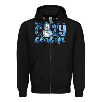 Black cozy season Zipper Hoodie - MaliasSmallBusiness