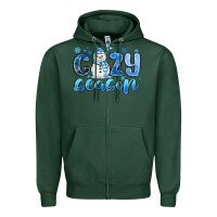 Sports Green cozy season Zipper Hoodie - MaliasSmallBusiness