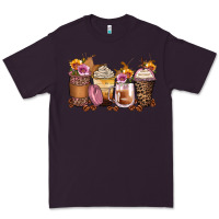 Leopard Rose Glitter Flowers Coffee Cups Premium Tee | Teevron