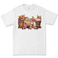 White leopard rose glitter flowers coffee cups Premium Tee - Zillion Design Studio