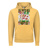 Vintage Mustard christmas fla la la la la la flamingo air freshener Vintage Hoodie - Artiststas