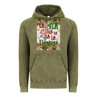 Vintage Olive christmas fla la la la la la flamingo air freshener Vintage Hoodie - Artiststas