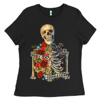 Black inhale peace exhale chaos Ladies Tee - RanaPortraitStore