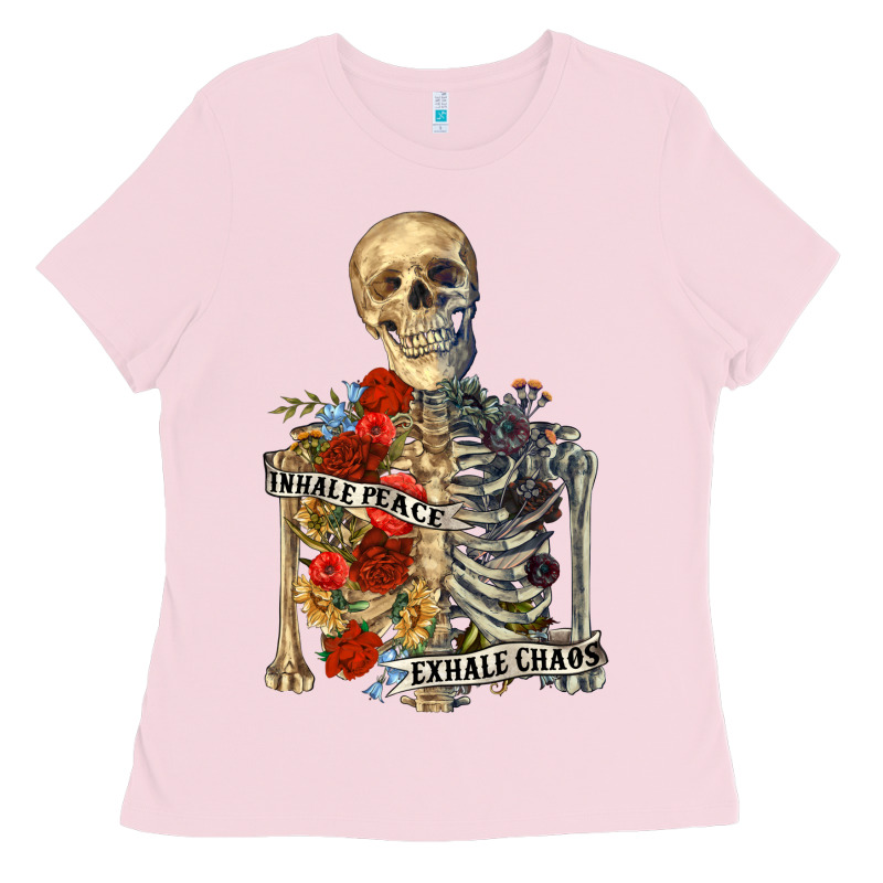 Inhale Peace Exhale Chaos Ladies Tee by RanaPortraitStore | Teevron