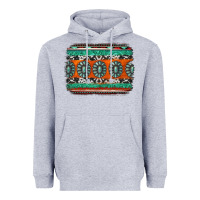 Heather Grey turquoise western background Heavyweight Hoodie - Jasminsmagicworld