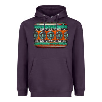 Plum turquoise western background Heavyweight Hoodie - Jasminsmagicworld