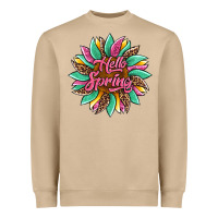 Hello Spring Sunflower Heavyweight Sweatshirt | Teevron
