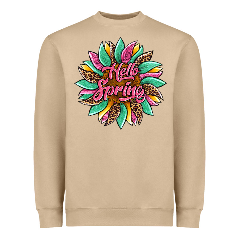 Hello Spring Sunflower Heavyweight Sweatshirt by Artiststas | Teevron