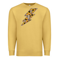 Antique Gold Sunflower and Skull Lightning Premium Sweatshirt - Bettercallsaul