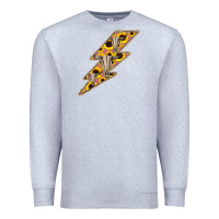 Heather Grey Sunflower and Skull Lightning Premium Sweatshirt - Bettercallsaul