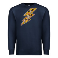 Navy Sunflower and Skull Lightning Premium Sweatshirt - Bettercallsaul