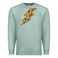 Seafoam Sunflower and Skull Lightning Premium Sweatshirt - Bettercallsaul