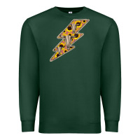 Sports Green Sunflower and Skull Lightning Premium Sweatshirt - Bettercallsaul