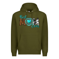 Army Green Best Mom Ever Premium Hoodie - texasbilliewilder