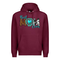 Burgundy Best Mom Ever Premium Hoodie - texasbilliewilder