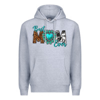 Heather Grey Best Mom Ever Premium Hoodie - texasbilliewilder
