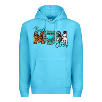 Ocean Blue Best Mom Ever Premium Hoodie - texasbilliewilder
