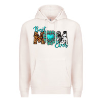 Pale Pink Best Mom Ever Premium Hoodie - texasbilliewilder