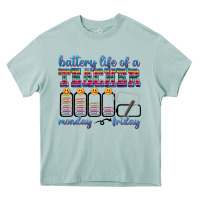 Arona battery life of a teacher Heavy Core Tee - texasbilliewilder