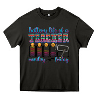 Asphalt battery life of a teacher Heavy Core Tee - texasbilliewilder