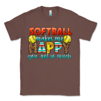 Chestnut Softball Makes Me Happy You, Not So Much Classic Tee - LillyAllenDesigns