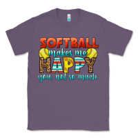 Lavender Softball Makes Me Happy You, Not So Much Classic Tee - LillyAllenDesigns