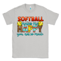 Moon Dust Softball Makes Me Happy You, Not So Much Classic Tee - LillyAllenDesigns