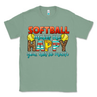 Sage Softball Makes Me Happy You, Not So Much Classic Tee - LillyAllenDesigns