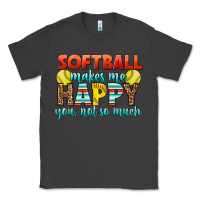 Smoke Softball Makes Me Happy You, Not So Much Classic Tee - LillyAllenDesigns