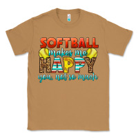 Toasted Coconut Softball Makes Me Happy You, Not So Much Classic Tee - LillyAllenDesigns